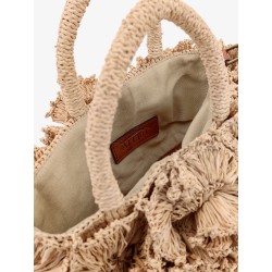 Coral Raffia crossbody bag