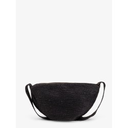 Raffia Clip crossbody bag