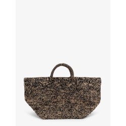 Vanilla raffia handbag