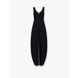 Round virgin wool jumpsuit