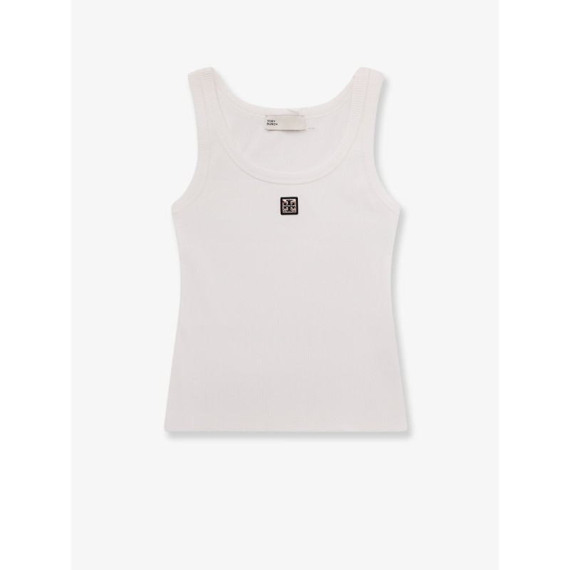 Ribbed cotton tank top