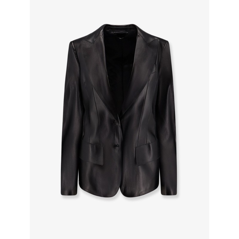 Leather blazer