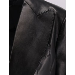Leather blazer