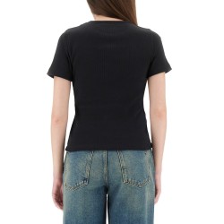 RIBBED COTTON T-SHIRT