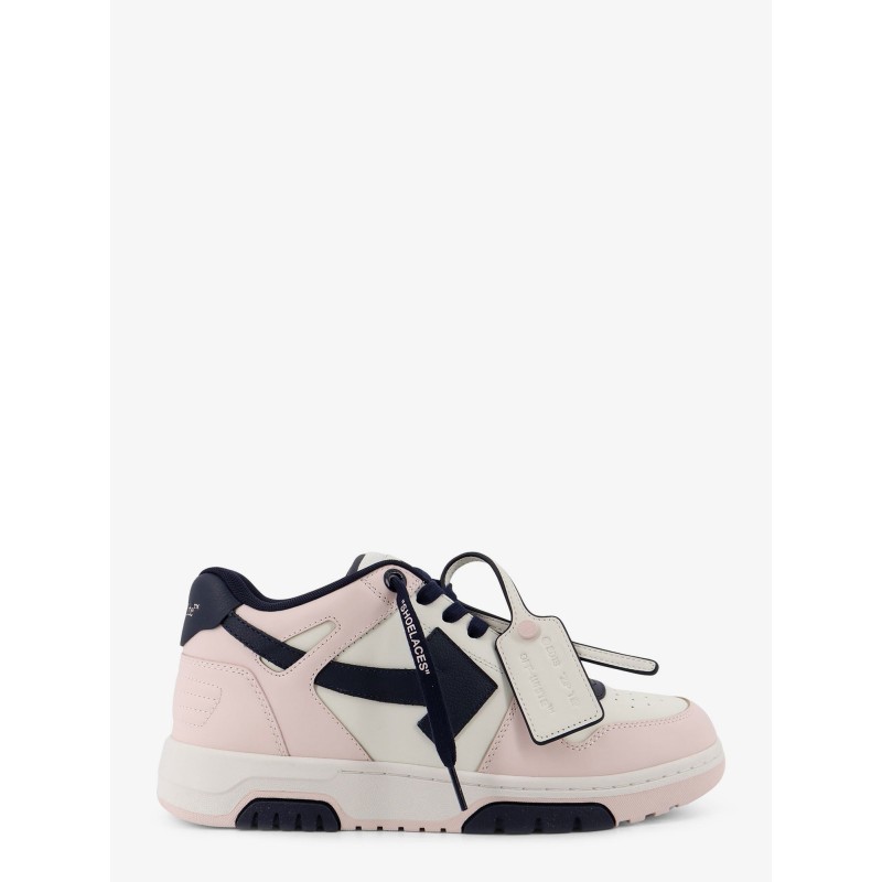 Out of Office leather sneakers with iconic logo on the side