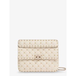Rockstud Spike leather crossbody bag with iconic all-over studs
