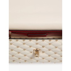 Rockstud Spike leather crossbody bag with iconic all-over studs