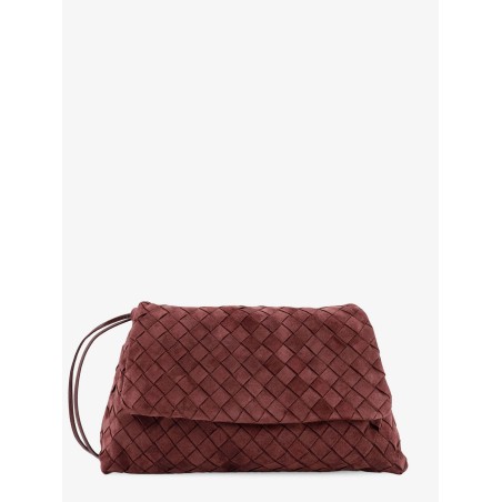 Suede Giorno crossbody bag with Intrecciato motif