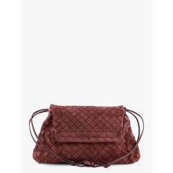 Suede Giorno crossbody bag with Intrecciato motif