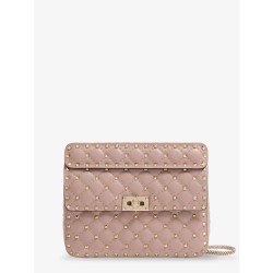 Rockstud Spike leather crossbody bag with iconic all-over studs