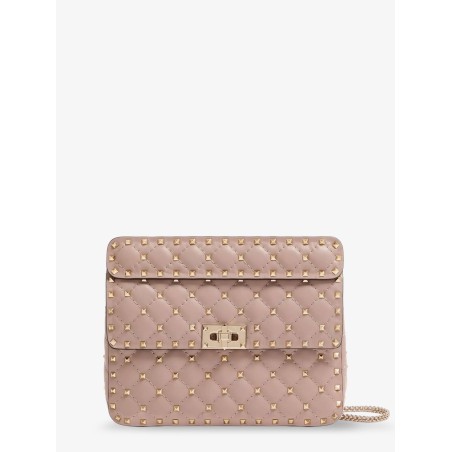 Rockstud Spike leather crossbody bag with iconic all-over studs