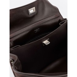 Rodeo S leather crossbody bag with vintage motif