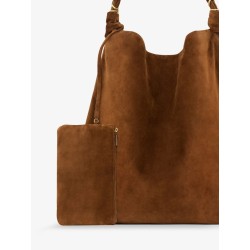 Amalia suede shoulder bag