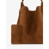 Amalia suede shoulder bag