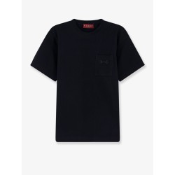 Piqué cotton t-shirt with embroidery