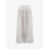 Pleated cotton skirt