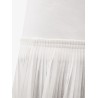 Pleated cotton skirt