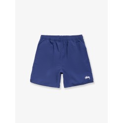 Nylon swim trunks with logo