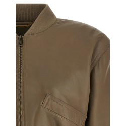 Crop Fit leather jacket