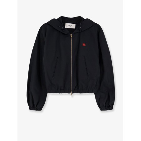 Nylon and cotton windbreaker jacket