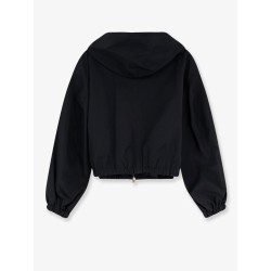 Nylon and cotton windbreaker jacket