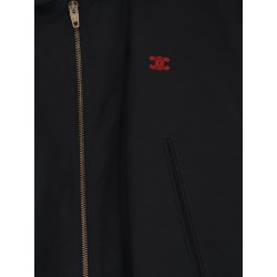 Nylon and cotton windbreaker jacket