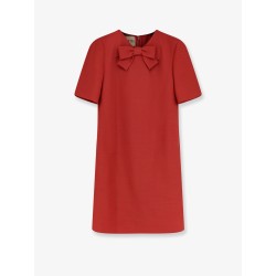 Wool and silk blend short dress