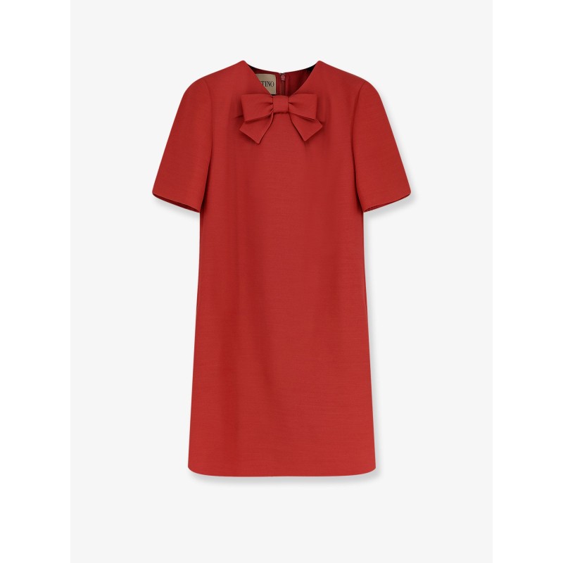 Wool and silk blend short dress