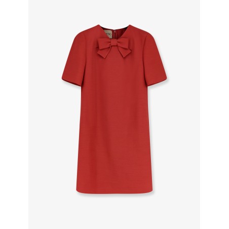 Wool and silk blend short dress