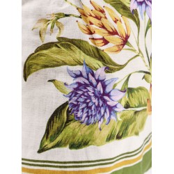 Tropical Scarf linen and viscose shorts