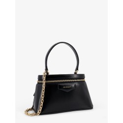 Vanity Antigona leather handbag with lettering logo on the front