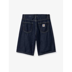 Landon denim Bermuda shorts with logo patch