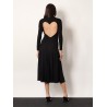 Viscose long Heart Dress