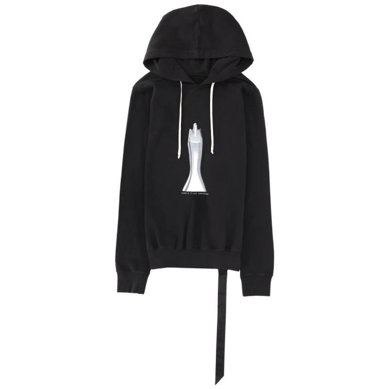 FELPA CON CAPPUCCIO OVERSIZE