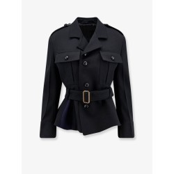 Peplum wool jacket