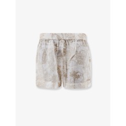 Maeve ramie shorts with floral motif