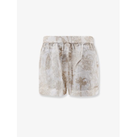 Maeve ramie shorts with floral motif