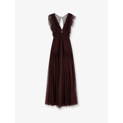 Red Carpet long dress with rhinestones detail