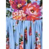 Cotton dress with Bouquet Flowers print