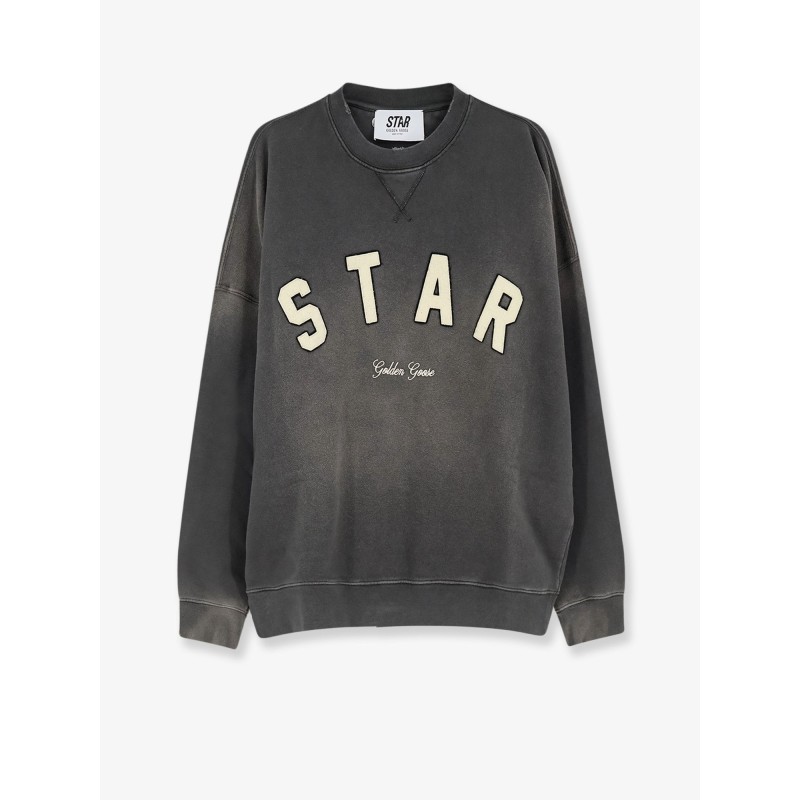 Cotton sweatshirt with front logo
