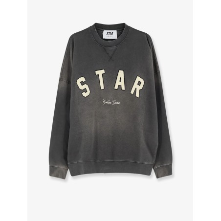 Cotton sweatshirt with front logo