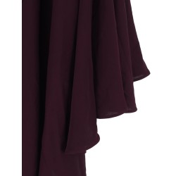 Long asymmetrical viscose dress