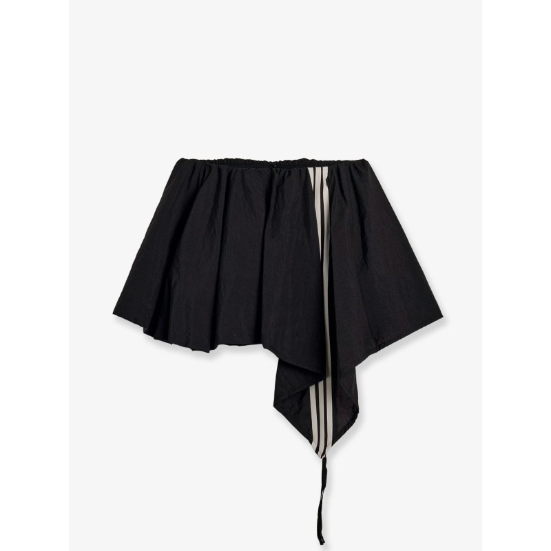 Nylon skirt with ionic logo bands