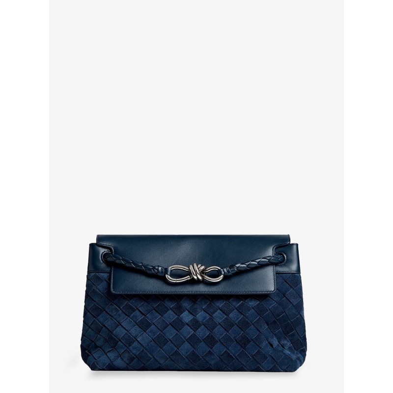 Andiamo Messenger suede crossbody bag with Intrecciato motif