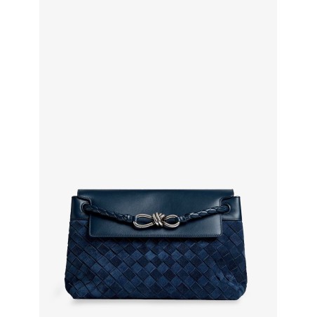 Andiamo Messenger suede crossbody bag with Intrecciato motif