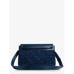 Andiamo Messenger suede crossbody bag with Intrecciato motif