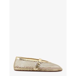 Ballet Flats glitter mesh and leather ballerinas