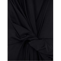 Stretch fabric long asymmetrical dress