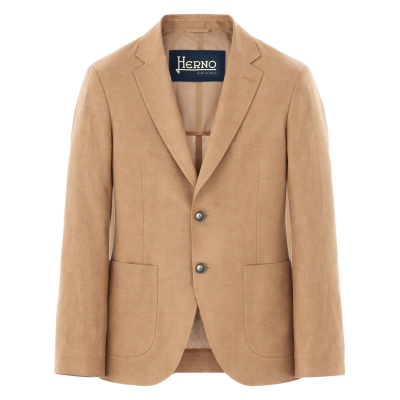 SINGLE-BREASTED LINEN JACKET