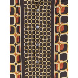 Viscose shirt with geometric pattern